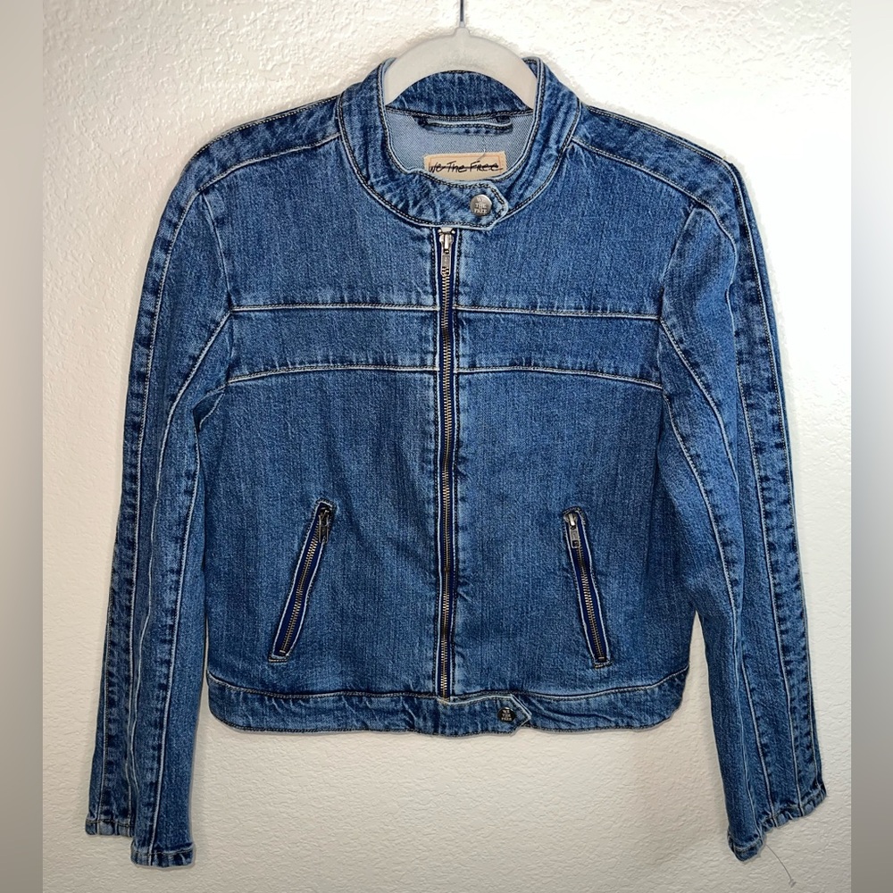 We The Free Fast Lane Denim Moto - Picture 8 of 15